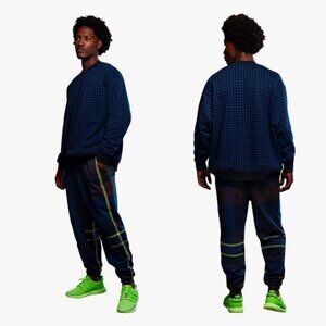 NEW Ivy Park Adidas Beyonce Sweatpants Unisex Track Pants Blue High Rise Joggers